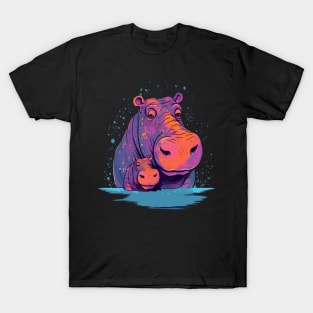 Hippo Fathers Day T-Shirt